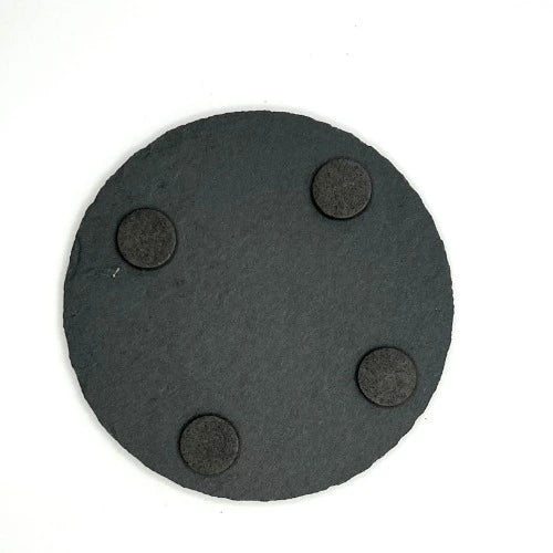 Schiefer-Untersetzer | Monogramm - rund
